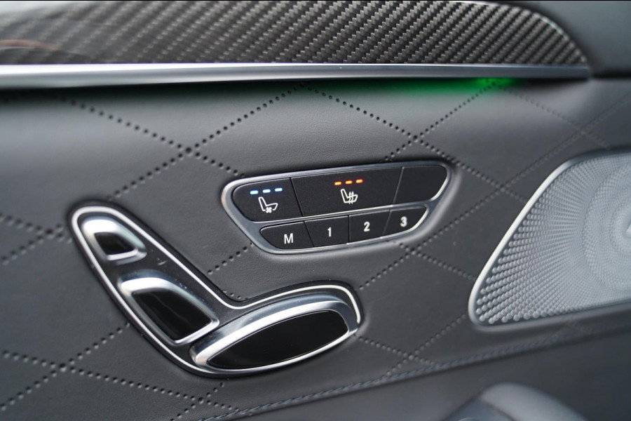 Mercedes-Benz S-Klasse AMG 63 4Matic+ Lang Premium Plus | Burmester 3D | Panorama | Massage stoelen | Stoelkoeling | Carbon |