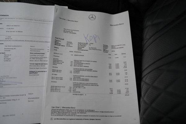 Mercedes-Benz S-Klasse AMG 63 4Matic+ Lang Premium Plus | Burmester 3D | Panorama | Massage stoelen | Stoelkoeling | Carbon |