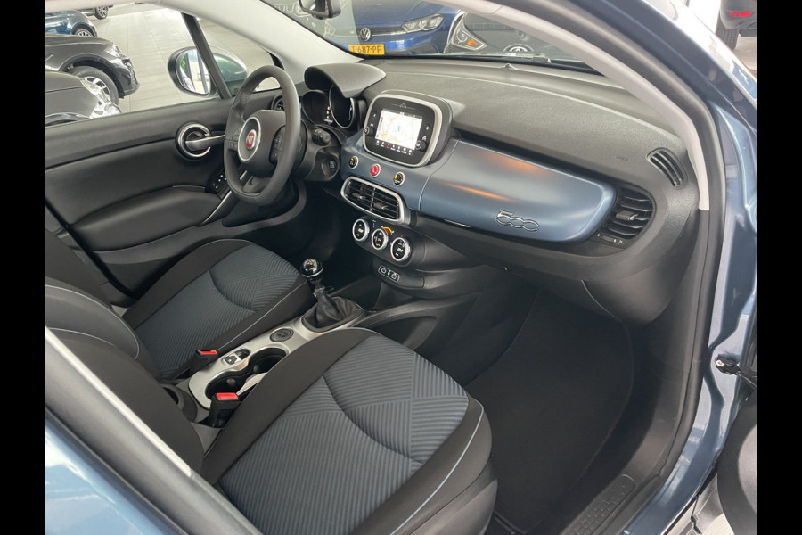 Fiat 500X 1.4 Turbo MultiAir Mirror Achteruitrijcamera - Navigatie - Apple carplay - Airco - Cruise control - Parkeersensor achter - Radio - Dakrails - Bluetooth - Elektrische ramen - Licht metalen velgen 17 inch - Start/ stop systeem - Stuur leder - Stuur multifunctioneel - Door ons nieuw geleverd - Altijd door ons onderhouden