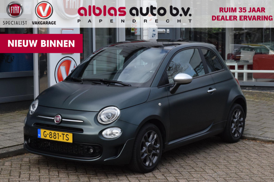 Fiat 500 105pk Rockstar/Sport|Matgroen|Carplay|