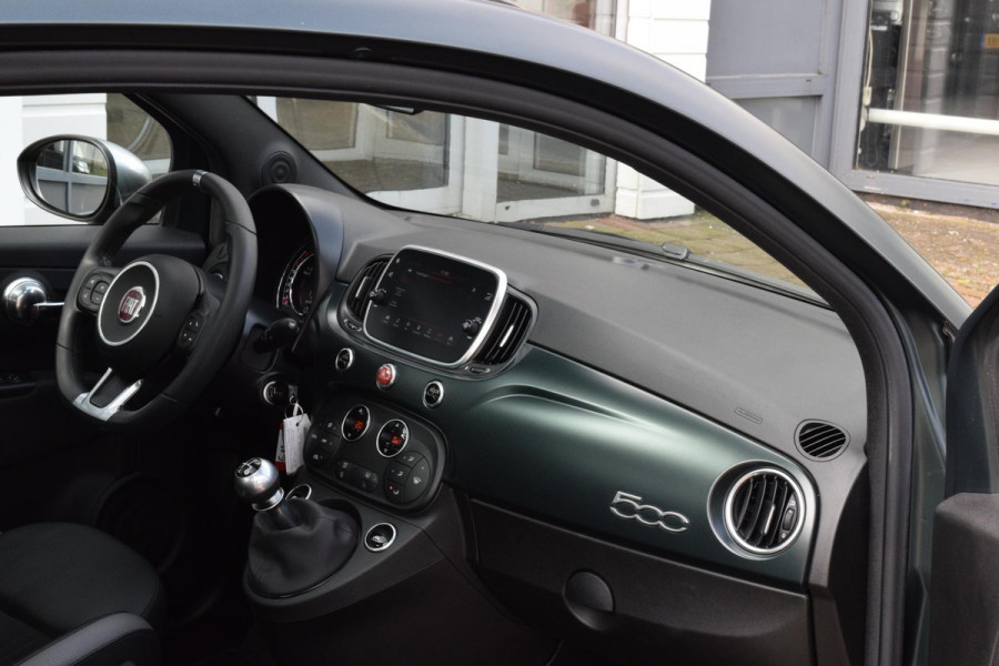 Fiat 500 105pk Rockstar/Sport|Matgroen|Carplay|