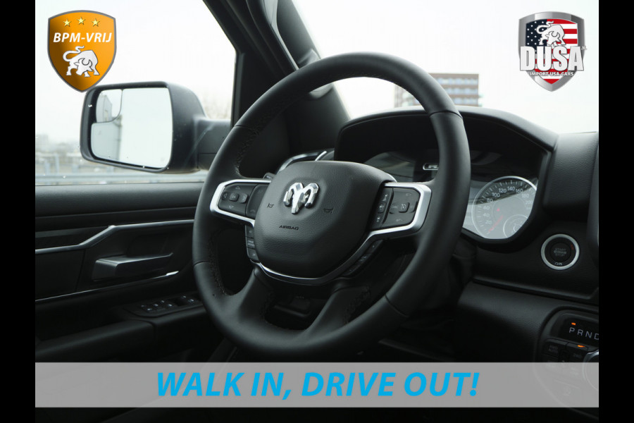 Dodge Ram 1500 | Bighorn | 3.0L I6 Hurricane | Crew Cab | 4X4 | Stuur/stoel verwarming | Night edition Getoonde accessoires zijn verkrijgbaar tegen meerprijs