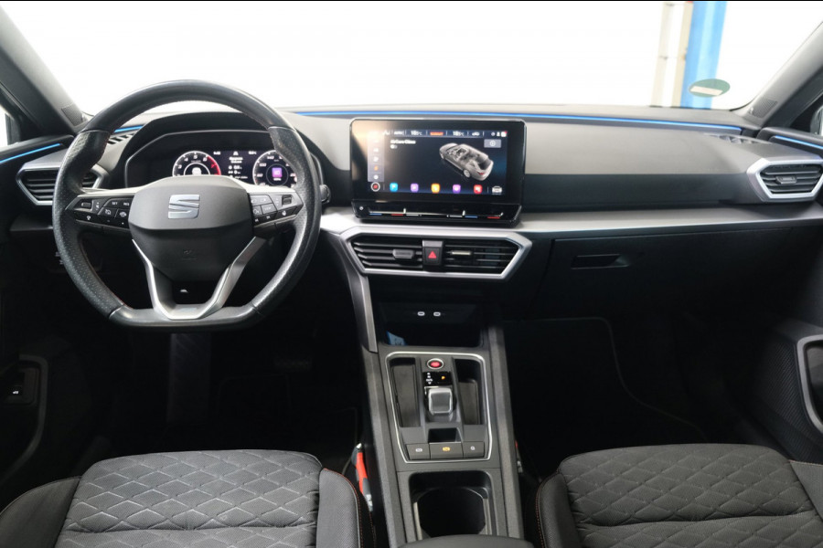 Seat Leon Sportstourer 1.5 eTSI FR Business Intense Automaat - N.A.P. Airco, Cruise, Virtual Display, Camera, PDC.