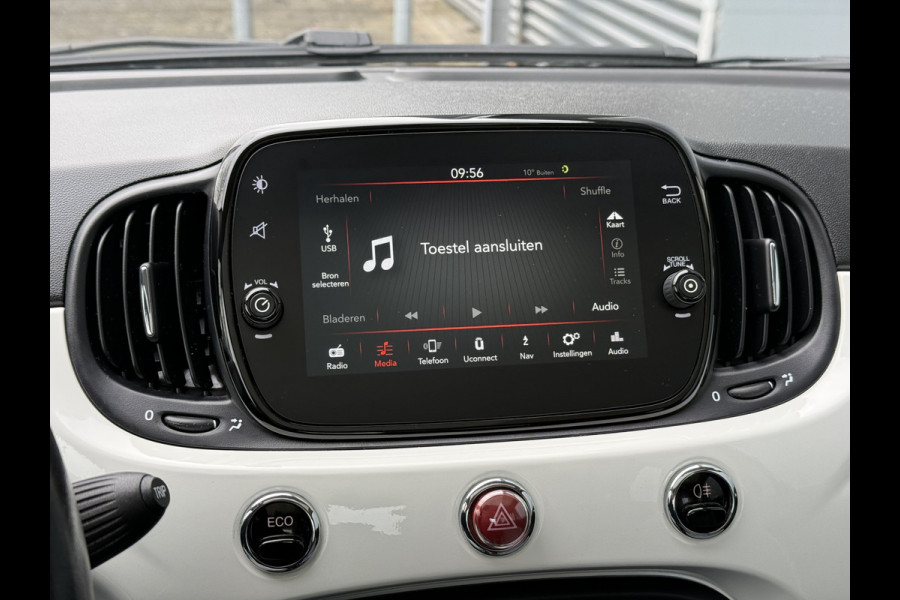 Fiat 500 BWJ 2018 | 0.9 TwinAir 81PK Turbo Lounge | PANO DAK | CLIMA | NAVI | CRUISE | CARPLAY | LICHTMETAAL | PDC |