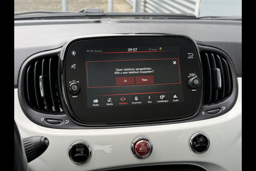 Fiat 500 BWJ 2018 | 0.9 TwinAir 81PK Turbo Lounge | PANO DAK | CLIMA | NAVI | CRUISE | CARPLAY | LICHTMETAAL | PDC |