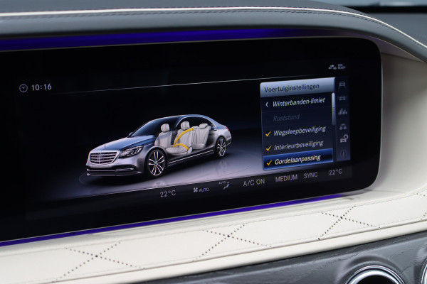 Mercedes-Benz S-Klasse 560 4MATIC Lang AMG Line Premium+ | V8 | Distronic+ | Panoramadak | Memory | Burmester | Stoelventilatie | Soft-Close | HUD | Surround Camera | Keyless Go | Zonweringspakket |