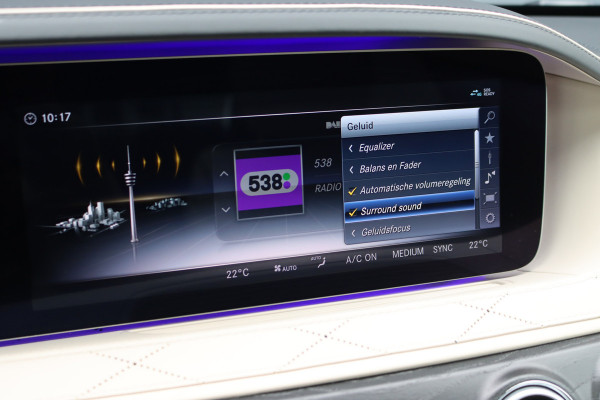 Mercedes-Benz S-Klasse 560 4MATIC Lang AMG Line Premium+ | V8 | Distronic+ | Panoramadak | Memory | Burmester | Stoelventilatie | Soft-Close | HUD | Surround Camera | Keyless Go | Zonweringspakket |