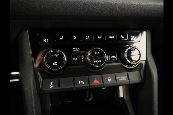 Škoda Kodiaq 1.5 TSI Sportline Business 150 pk Automaat (DSG) | Navigatie | Trekhaak (wegklapbaar) | Parkeersensoren | Achteruitrijcamera | Autom. airco (3 zones) | Stoelverwarming |