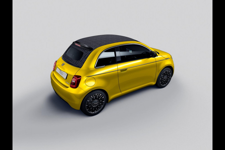 Fiat 500C Hybrid La Prima Cabrio | Clima | LED | PDC | JBL Premium Audio | 17" | Camera | Canneloni Ivory/Piombo interieur
