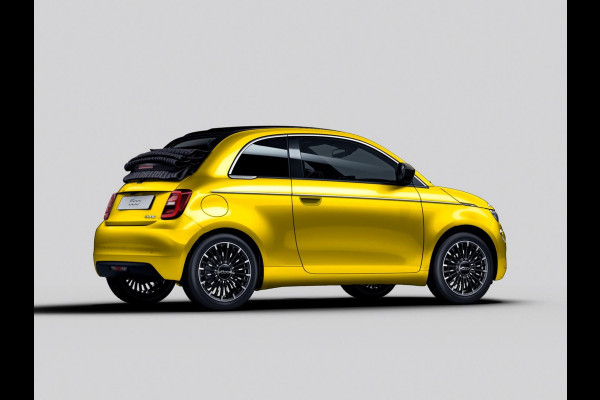 Fiat 500C Hybrid La Prima Cabrio | Clima | LED | PDC | JBL Premium Audio | 17" | Camera | Canneloni Ivory/Piombo interieur