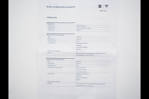 Seat Ateca 1.5 TSI FR Business Intense (INCL-BTW) *FULL-LED | SPORTSEATS | NAVI-FULLMAP | LEATHER-MICROFIBRE | CAMERA | KEYLESS | DAB+ | CARPLAY | ECC | PDC | CRUISE | TOWBAR | 18''ALU*