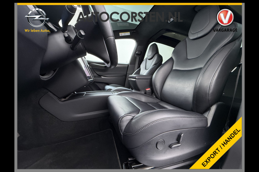 Tesla Model X 100D 423pk Dual Motor Leer Luchtvering Trekhaak AutoPilot Pano-Dak Adaptive Cruise Vleugeldeuren Camera's Elektr.Stoelen/Stuur+V Adaptieve koplampen Lmv 20" Led Elektr.-Achterklep Bordherkenning Verwarmde Sproeiers-bladen Carbon Sentry Mode Valet mode 2.250 kg Trekvermogen! Nieuwprijs €124.700,-
