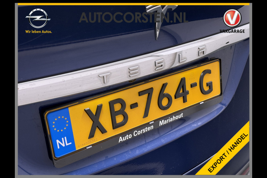 Tesla Model X 100D 423pk Dual Motor Leer Luchtvering Trekhaak AutoPilot Pano-Dak Adaptive Cruise Vleugeldeuren Camera's Elektr.Stoelen/Stuur+V Adaptieve koplampen Lmv 20" Led Elektr.-Achterklep Bordherkenning Verwarmde Sproeiers-bladen Carbon Sentry Mode Valet mode 2.250 kg Trekvermogen! Nieuwprijs €124.700,-