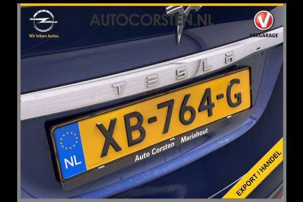 Tesla Model X 100D 423pk Dual Motor Leer Luchtvering Trekhaak AutoPilot Pano-Dak Adaptive Cruise Vleugeldeuren Camera's Elektr.Stoelen/Stuur+V Adaptieve koplampen Lmv 20" Led Elektr.-Achterklep Bordherkenning Verwarmde Sproeiers-bladen Carbon Sentry Mode Valet mode 2.250 kg Trekvermogen! Nieuwprijs €124.700,-