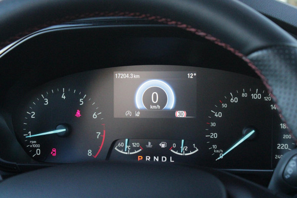 Ford FOCUS Wagon 1.0 155PK AUTOMAAT Hybrid ST LINE | ALL SEASON BANDEN | NAVIGATIE | DRAADLOZE APPLE CARPLAY/ANDROID AUTO | ADAPTIVE CRUISE CONTROL | LANE ASSIST | DODEHOEK DETECTIE | PARKEERSENSOREN VOOR + ACHTER | ACHTERUITRIJ CAMERA | LICHTMETALEN VELGEN 17" | DAB+ RADIO |