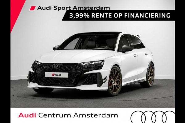 Audi RS3 Sportback Competition Limited 2.5 TFSI 295 kW / 400 PK SB Audi Exclusive Matte Gletsjerwit | Panoramadak | Sonos | HUD |