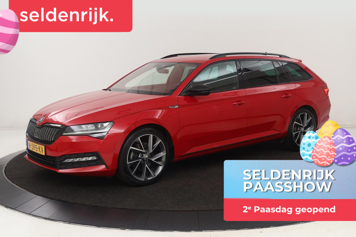Škoda Superb 1.4 TSI iV Sportline | Trekhaak | Stoelverwarming | Matrix LED | Virtual Cockpit | Camera | Alcantara | Canton sound | Memory | Carplay | Navigatie | PHEV