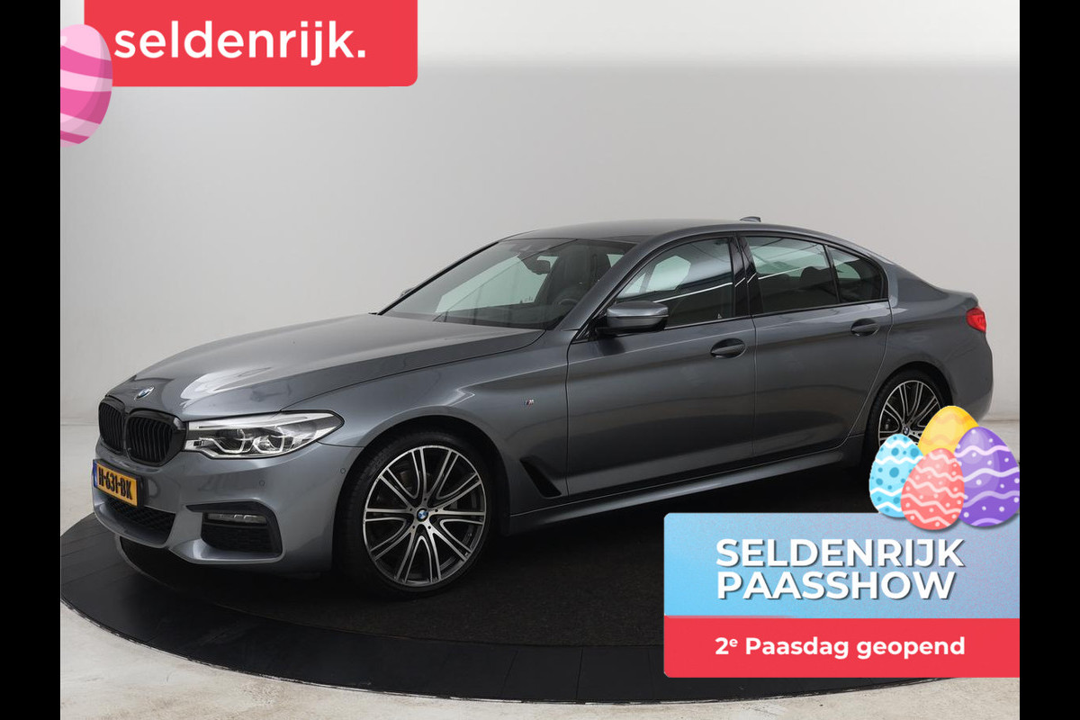 BMW 5 Serie 520i M Sport | Nappaleder | Head-Up | Stoelverwarming | Camera | Carplay | Sfeerverlichting | 20'' | Live Cockpit | Navigatie | Park Assist | Full LED