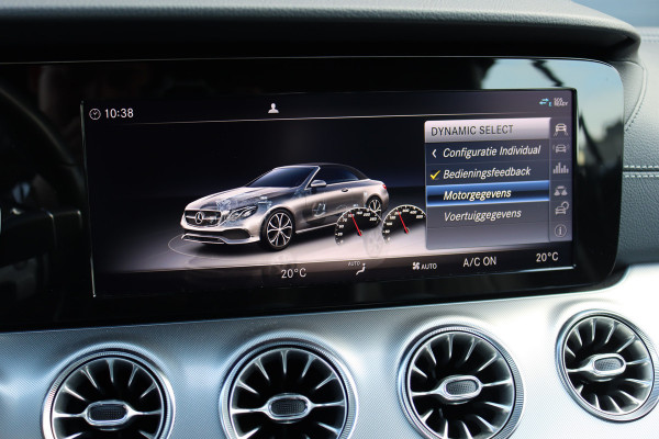 Mercedes-Benz E-Klasse Cabrio 200 AMG Line | Airscarf | Distronic Pro | Camera | Nappa Leder | Sfeerverlichting | High Perf. LED | Apple Carplay / Android Auto |