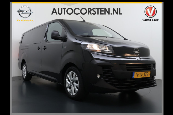 Opel Vivaro 2.0CDTi 145PK L3 DC Dubbele Cabine 6-Pers. Facelift! Navi PDC Camera Virtual-Cockpit Dual-ECC BordHerkenning Keyless Cruise-Cont 17" LM Mistlampen Schuifdeur Rechts  Priv.Glas ESP Elektr.Ramen Visio System Pack Ergonomie Comfort-pack Draadloze lader Spoorassistent ldws EURO6.4  2500kg trekvermogen