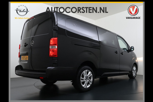 Opel Vivaro 2.0CDTi 145PK L3 DC Dubbele Cabine 6-Pers. Facelift! Navi PDC Camera Virtual-Cockpit Dual-ECC BordHerkenning Keyless Cruise-Cont 17" LM Mistlampen Schuifdeur Rechts  Priv.Glas ESP Elektr.Ramen Visio System Pack Ergonomie Comfort-pack Draadloze lader Spoorassistent ldws EURO6.4  2500kg trekvermogen