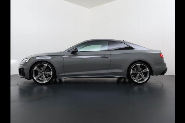 Audi A5 Coupé 40 TFSI S edition | S LINE IN- EN EXTERIEUR | TOPSTAAT! | 20 INCH| LEER| CAMERA| STOELVERWARMING| MATRIX LED| QUANTUM GRIJS