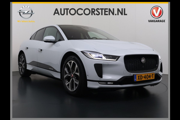 Jaguar I-PACE EV400 pk HSE First Edition 90 kWh AWD Pano-Dak Elektr.+Leer+Memory (Active-Air Suspension-)Luchtvering Matrix-LED Meridian®-Surr Lmv 20" DAB Bluetooth Led Stuur-Stoel-Achterbank-Voorruitverwarming Elek.Achterklep Zeer compleet, nieuwprijs € 106.646,- Origineel Nederlandse Auto