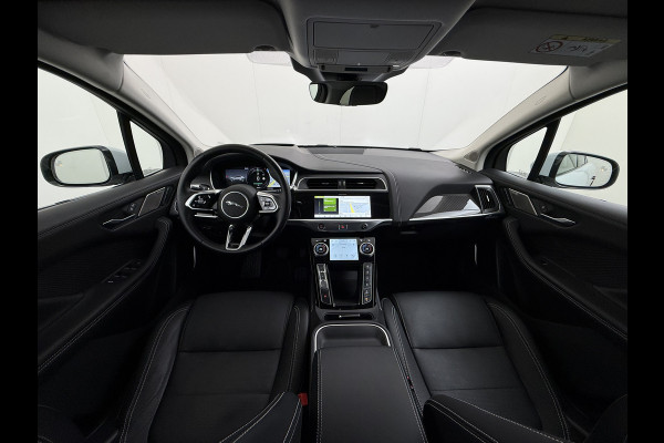 Jaguar I-PACE EV400 pk HSE First Edition 90 kWh AWD Pano-Dak Elektr.+Leer+Memory (Active-Air Suspension-)Luchtvering Matrix-LED Meridian®-Surr Lmv 20" DAB Bluetooth Led Stuur-Stoel-Achterbank-Voorruitverwarming Elek.Achterklep Zeer compleet, nieuwprijs € 106.646,- Origineel Nederlandse Auto