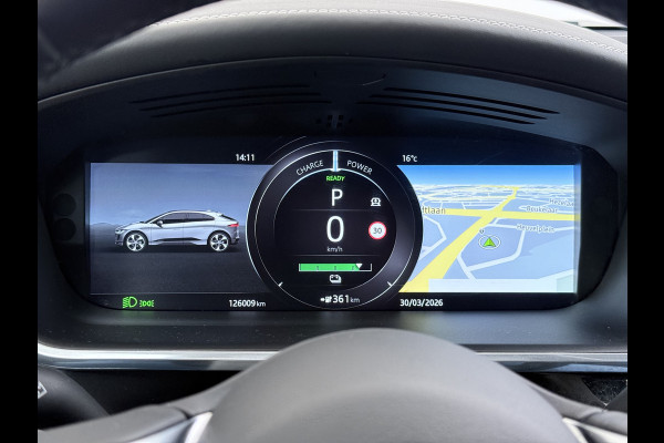 Jaguar I-PACE EV400 pk HSE First Edition 90 kWh AWD Pano-Dak Elektr.+Leer+Memory (Active-Air Suspension-)Luchtvering Matrix-LED Meridian®-Surr Lmv 20" DAB Bluetooth Led Stuur-Stoel-Achterbank-Voorruitverwarming Elek.Achterklep Zeer compleet, nieuwprijs € 106.646,- Origineel Nederlandse Auto