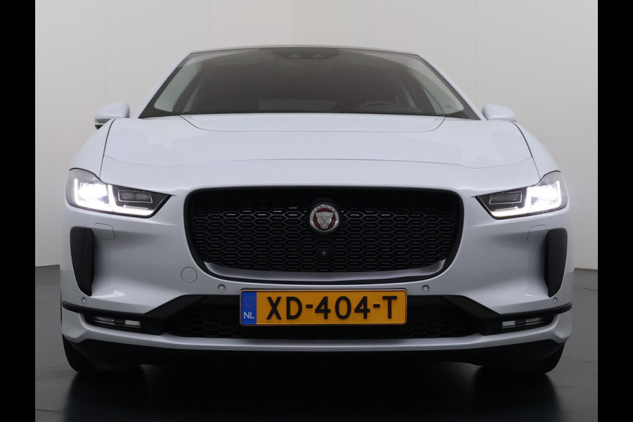 Jaguar I-PACE EV400 pk HSE First Edition 90 kWh AWD Pano-Dak Elektr.+Leer+Memory (Active-Air Suspension-)Luchtvering Matrix-LED Meridian®-Surr Lmv 20" DAB Bluetooth Led Stuur-Stoel-Achterbank-Voorruitverwarming Elek.Achterklep Zeer compleet, nieuwprijs € 106.646,- Origineel Nederlandse Auto