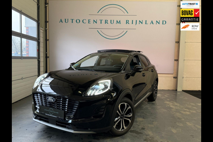 Ford Puma 1.0 EcoBoost Hybrid Titanium Automaat, Stoel/Stuurverwarming, Panoramadak