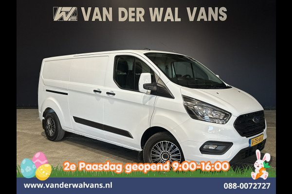 Ford Transit Custom 2.0 TDCI 131pk L2H1 Euro6 Airco | LED | Apple Carplay | Cruisecontrol | 2800kg Trekhaak Parkeersensoren, Stoelverwarming, Verwarmde voorruit, Bijrijdersbank
