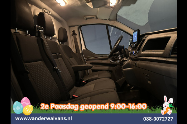 Ford Transit Custom 2.0 TDCI 131pk L2H1 Euro6 Airco | LED | Apple Carplay | Cruisecontrol | 2800kg Trekhaak Parkeersensoren, Stoelverwarming, Verwarmde voorruit, Bijrijdersbank