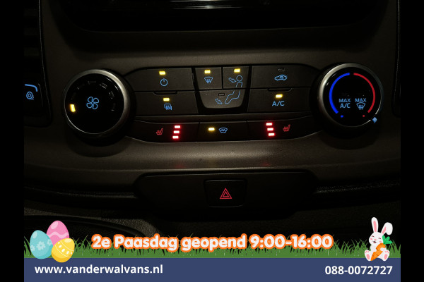 Ford Transit Custom 2.0 TDCI 131pk L2H1 Euro6 Airco | LED | Apple Carplay | Cruisecontrol | 2800kg Trekhaak Parkeersensoren, Stoelverwarming, Verwarmde voorruit, Bijrijdersbank