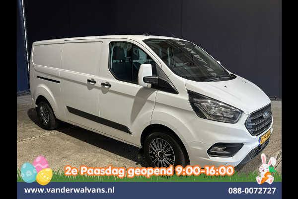 Ford Transit Custom 2.0 TDCI 131pk L2H1 Euro6 Airco | LED | Apple Carplay | Cruisecontrol | 2800kg Trekhaak Parkeersensoren, Stoelverwarming, Verwarmde voorruit, Bijrijdersbank