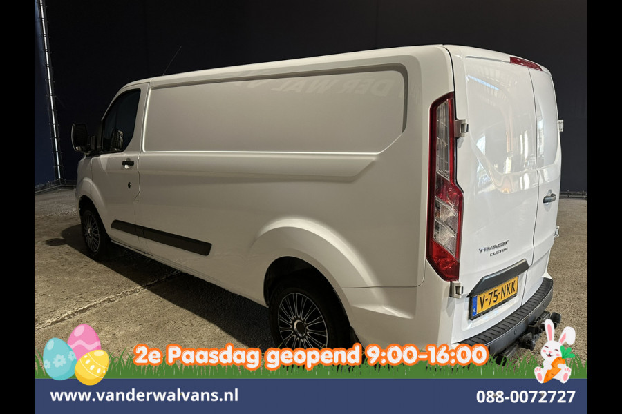 Ford Transit Custom 2.0 TDCI 131pk L2H1 Euro6 Airco | LED | Apple Carplay | Cruisecontrol | 2800kg Trekhaak Parkeersensoren, Stoelverwarming, Verwarmde voorruit, Bijrijdersbank