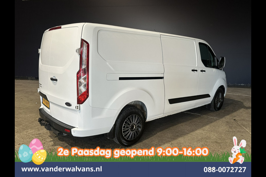 Ford Transit Custom 2.0 TDCI 131pk L2H1 Euro6 Airco | LED | Apple Carplay | Cruisecontrol | 2800kg Trekhaak Parkeersensoren, Stoelverwarming, Verwarmde voorruit, Bijrijdersbank