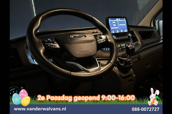 Ford Transit Custom 2.0 TDCI 131pk L2H1 Euro6 Airco | LED | Apple Carplay | Cruisecontrol | 2800kg Trekhaak Parkeersensoren, Stoelverwarming, Verwarmde voorruit, Bijrijdersbank
