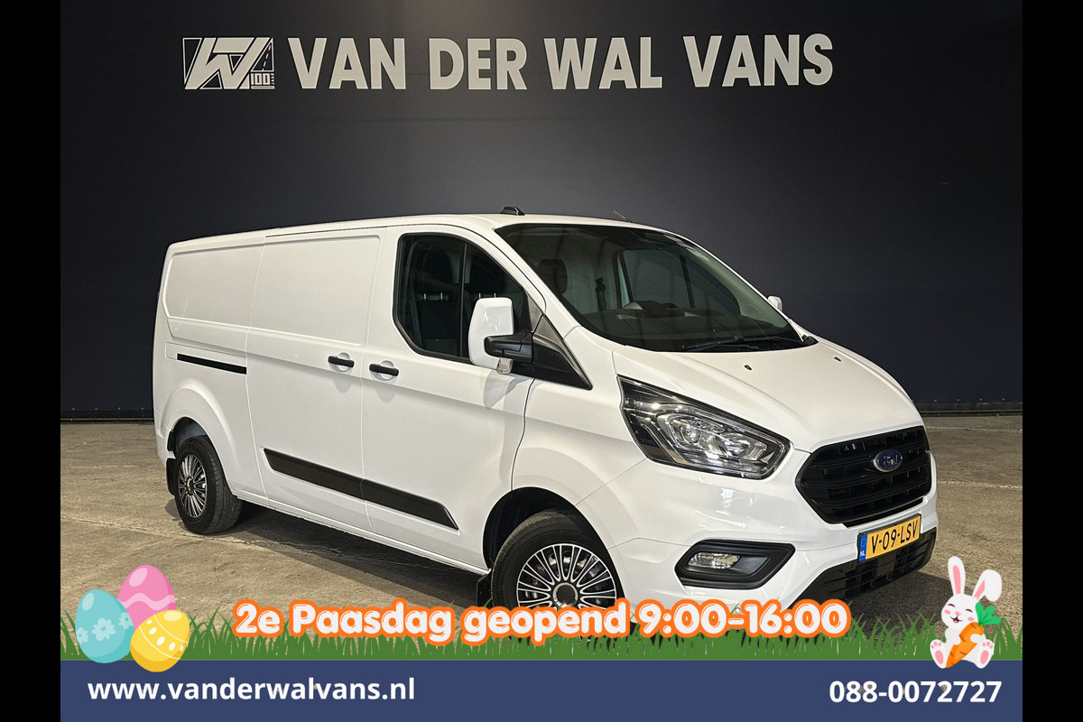 Ford Transit Custom 2.0 TDCI 130pk L2H1 Euro6 ** Airco | LED | Cruisecontrol | Verwarmde voorruit | Parkeersensoren Bijrijdersbank, 2800kg trekvermogen