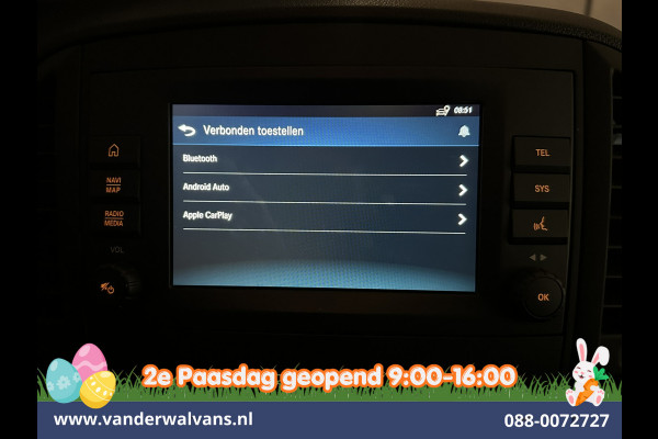Mercedes-Benz Vito 114 CDI 9G-Tronic Automaat L3H1 Euro6 Airco | Camera | Apple Carplay | Android Auto Cruisecontrol, 2500kg Trekhaak, Parkeersensoren, Bijrijdersbank