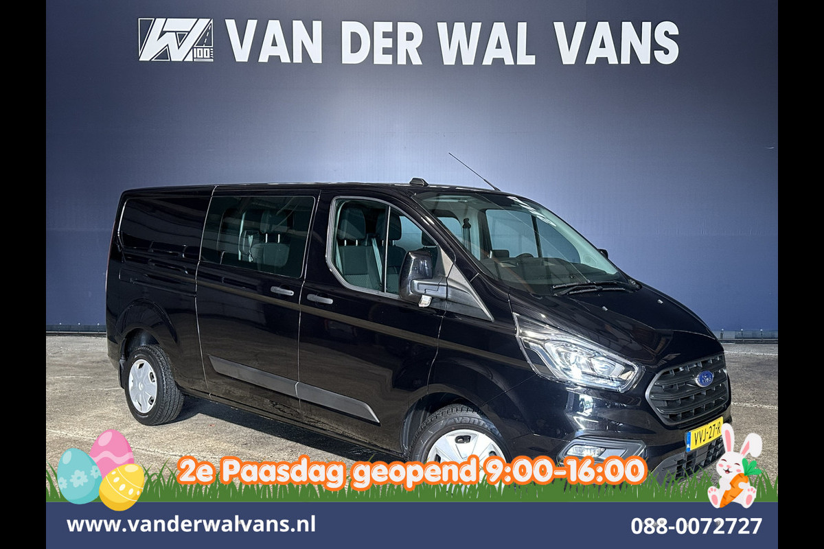Ford Transit Custom 2.0 TDCI 130pk Automaat L2H1 Dubbele Cabine Euro6 Airco | 6-Zits | Navigatie | Cruisecontrol LED, Apple Carplay, Android Auto, Parkeersensoren
