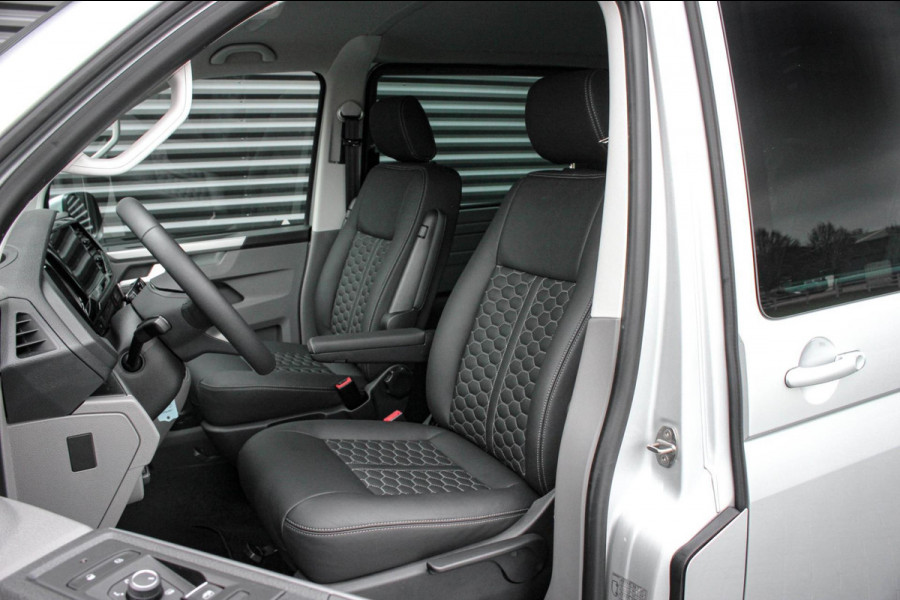 Volkswagen Transporter 2.0 TDI L2H1 150PK NEW LAGE BIJTELLING BULLI / LEDEREN BEKLEDING / DUBBEL CABINE / NAVIGATIE / ACTIVE