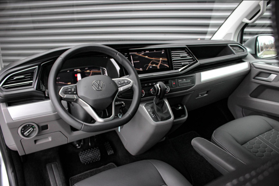 Volkswagen Transporter 2.0 TDI L2H1 150PK NEW LAGE BIJTELLING BULLI / LEDEREN BEKLEDING / DUBBEL CABINE / NAVIGATIE / ACTIVE