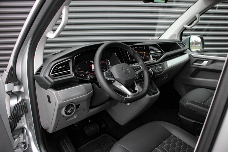 Volkswagen Transporter 2.0 TDI L2H1 150PK NEW LAGE BIJTELLING BULLI / LEDEREN BEKLEDING / DUBBEL CABINE / NAVIGATIE / ACTIVE
