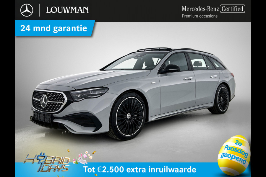 Mercedes-Benz E-Klasse Estate 300 e AMG Plug-In Hybride | AMG Line | Night Pakket | Trekhaak | MBUX Superscreen | Panoramadak | 20 Inch AMG velgen | Inclusief 24 maanden MB Certified garantie voor Europa.