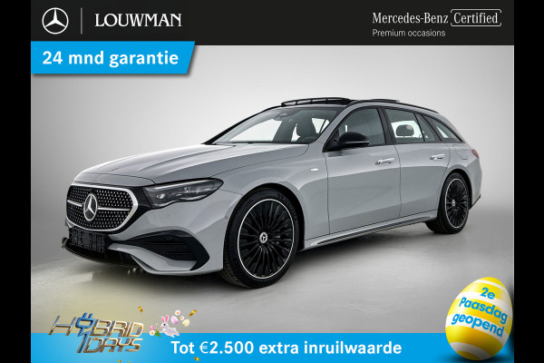 Mercedes-Benz E-Klasse Estate 300 e AMG Plug-In Hybride | AMG Line | Night Pakket | Trekhaak | MBUX Superscreen | Panoramadak | 20 Inch AMG velgen | Inclusief 24 maanden MB Certified garantie voor Europa.