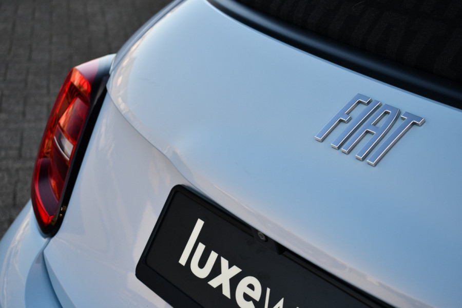 Fiat 500C La Prima 42 kWh Celestial Blue incl-Winterset ACC Stoelverw Camera Carplay