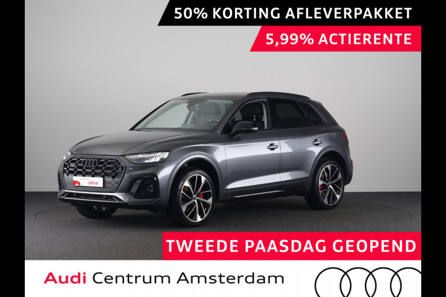 Audi Q5 50 TFSI e S edition Competition 299pk | Adaptieve cruise controle | Stoelverwarming | 21 inch Lichtmetalen velgen | Navigatie