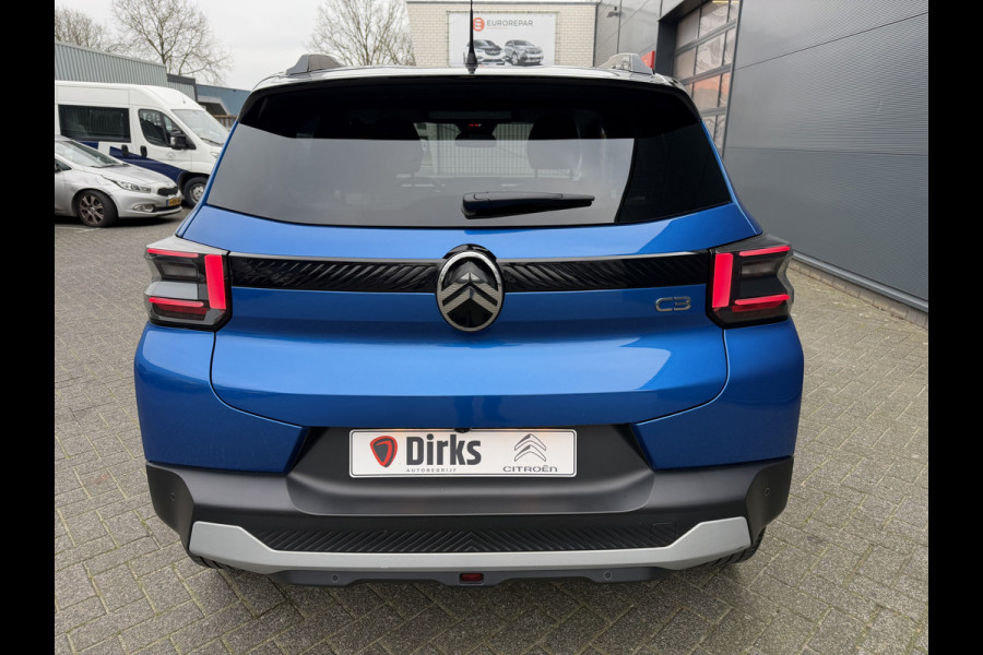 Citroën C3 100pk Max (Camera - Automatische Airco - LED - Navigatie - Draadloos laden - Apple Carplay - Parkeersensoren)