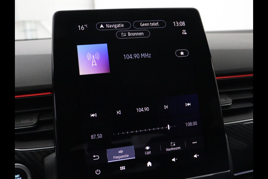 Renault Arkana 1.6 E-Tech Hybrid 145 R.S. Line | Panoramadak | Leder/Alcantara | Trekhaak | Stoelverwarming | Adaptive cruise | Camera | Carplay | Keyless | Park Assist | Full LED | Navigatie | Stuurverwarming